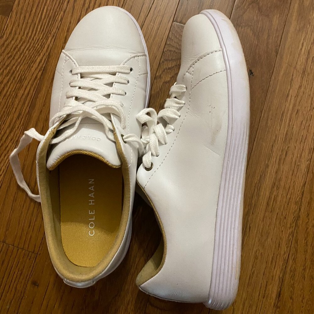 Cole Haan Women's Grand Crosscourt Sneakers, White, 6.5